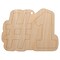 #1 Number One Fun Text Unfinished Craft Wood Holiday Christmas Tree DIY Pre-Drilled Ornament